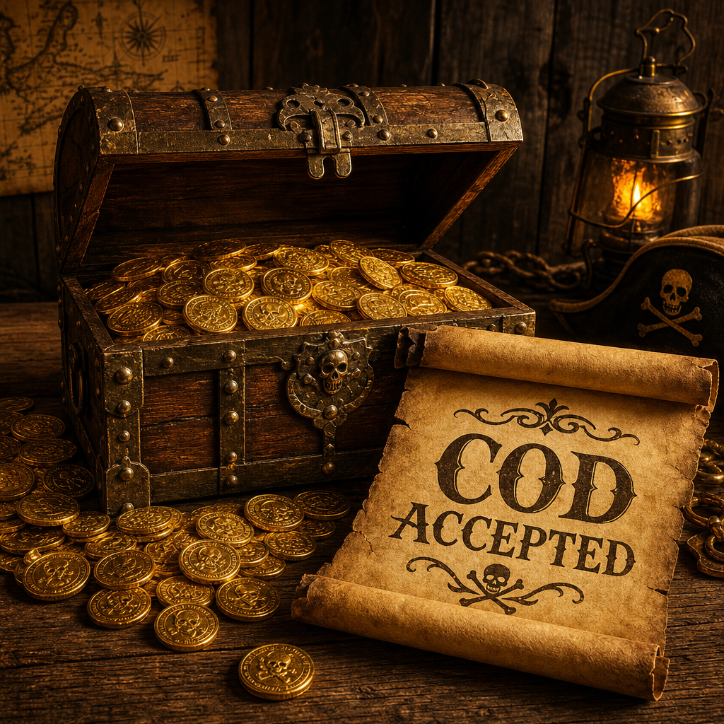 Cash on Delivery - Pirate Style - Software Pirates Ashbourne